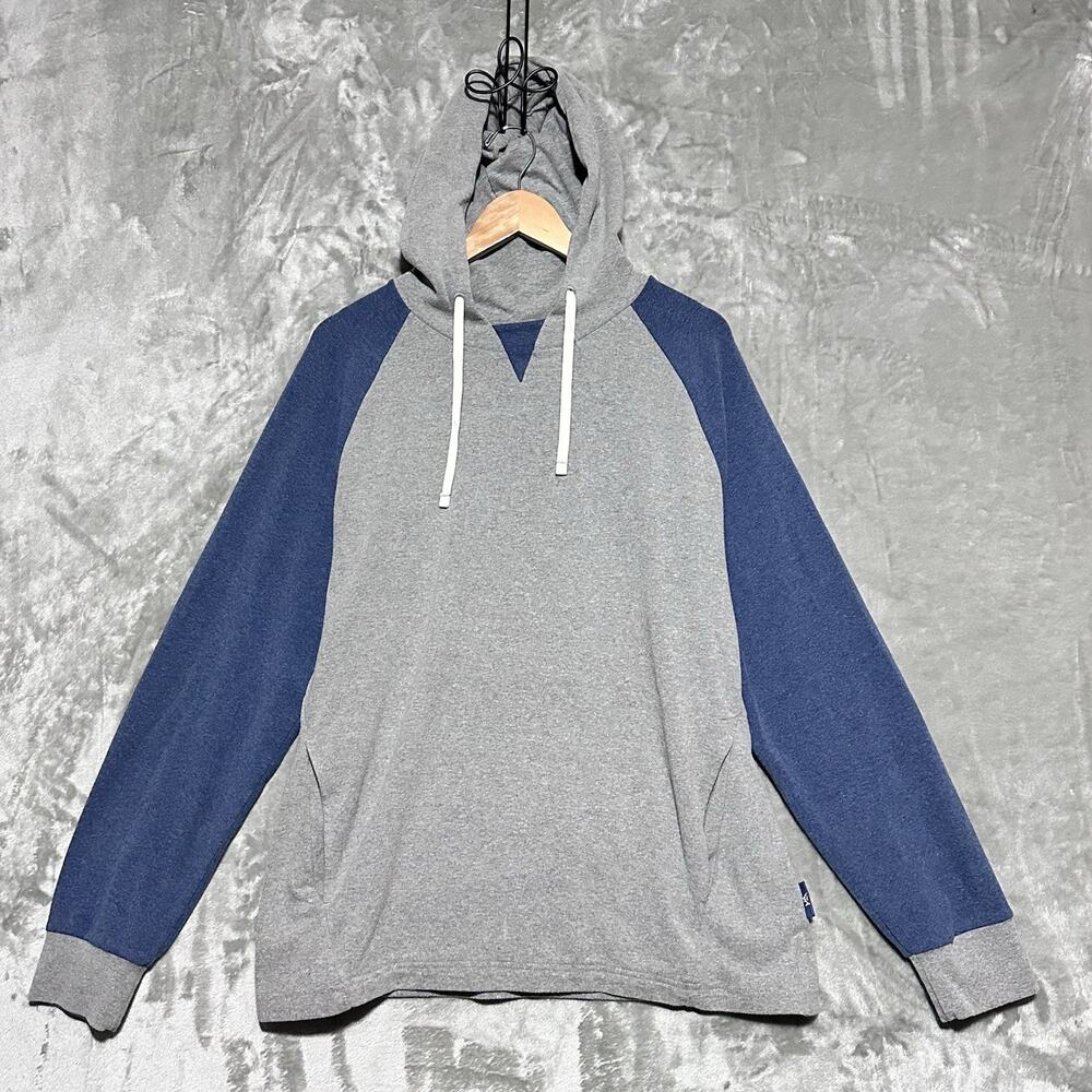 Southern Tide Ryker Colorblock Knit Hoodie Mens Size L Gray Fishing Outerwear